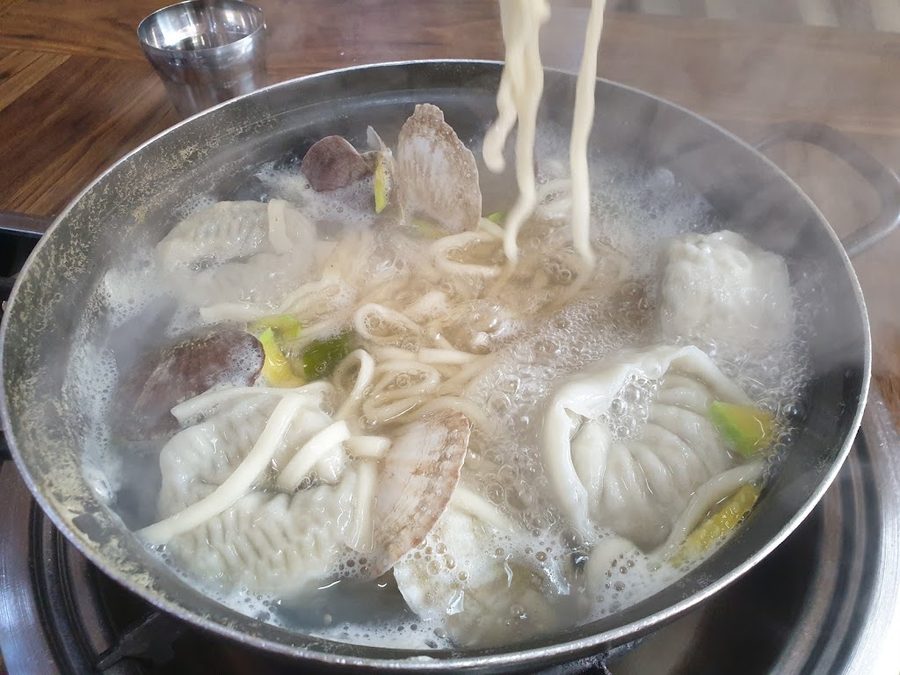 청정가리비칼국수