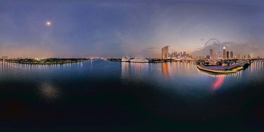 Gardens by the Bay East (Panoramic view)