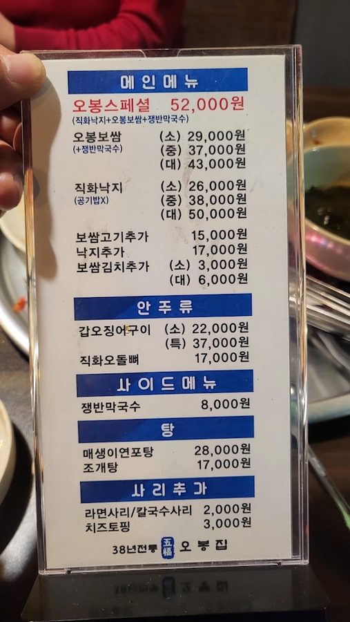 오봉집 중앙점