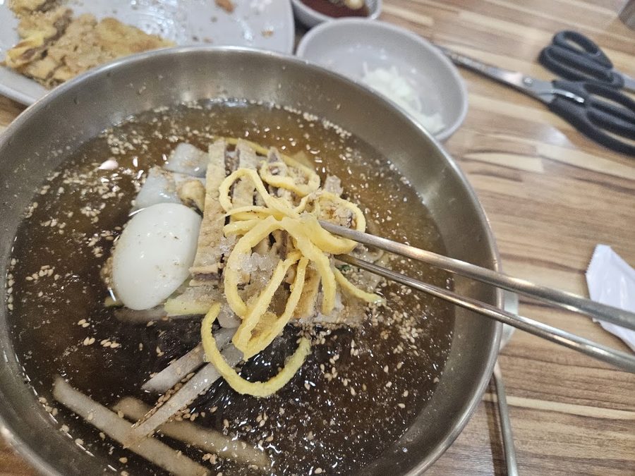 진주황포냉면