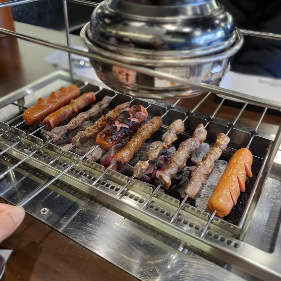 500 Won Yangkkochi (500 Won Lamb Skewers)