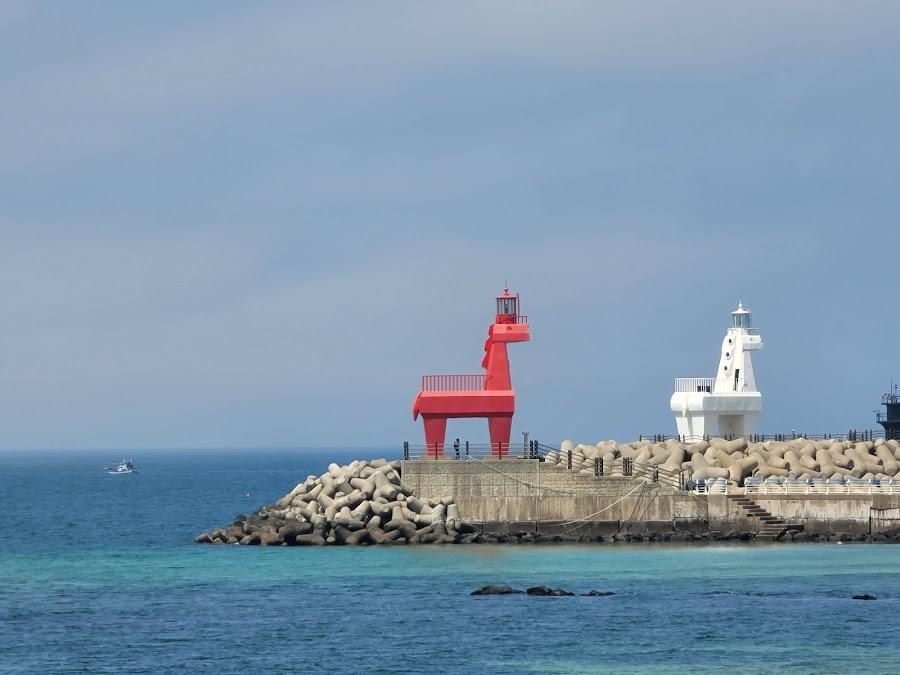 梨湖木筏海邊