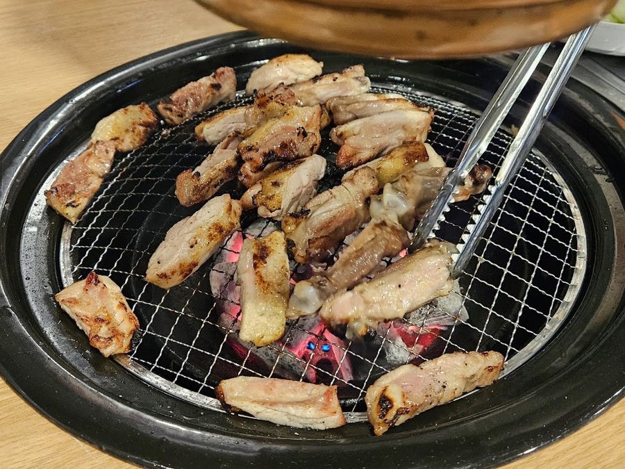 숯칼 숯불닭구이 칼국수