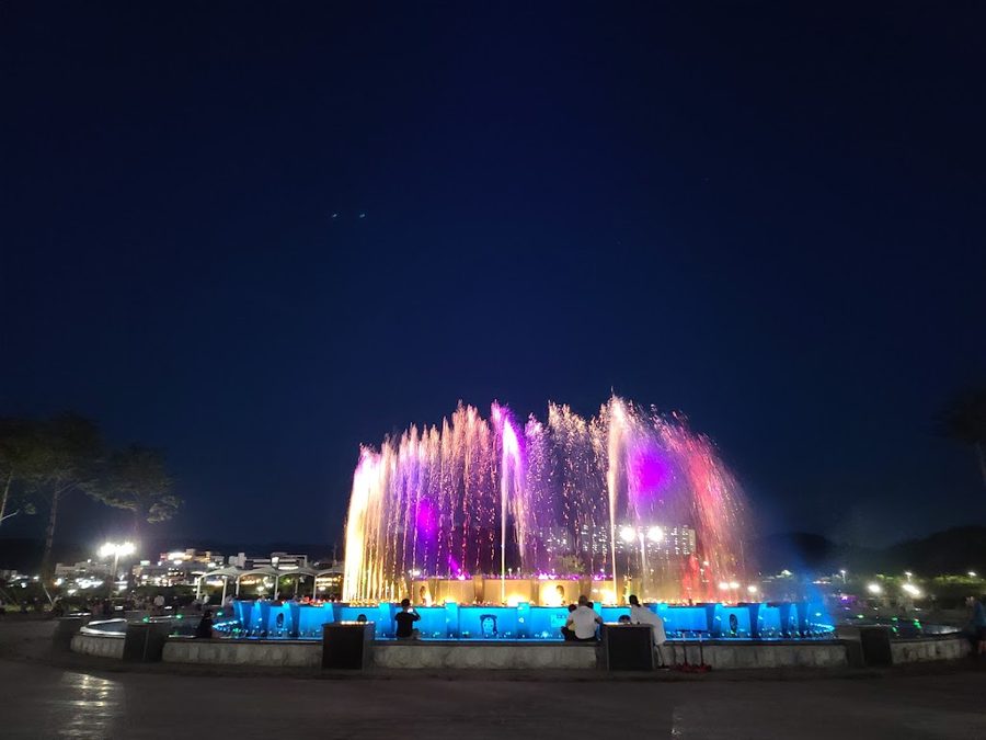 安東2地区公園音楽噴水