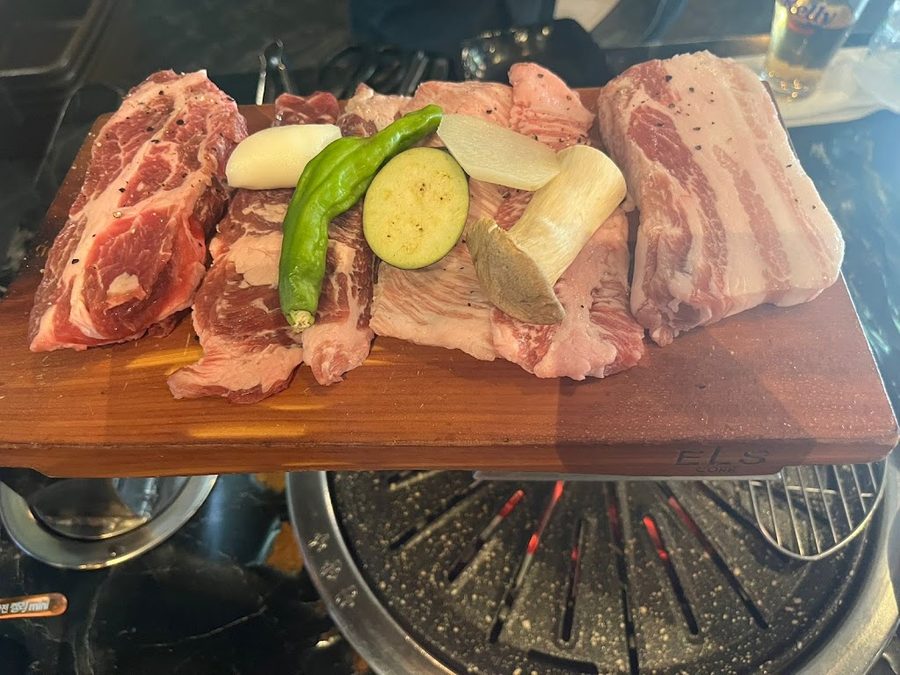 Iberico black pork charcoal grill