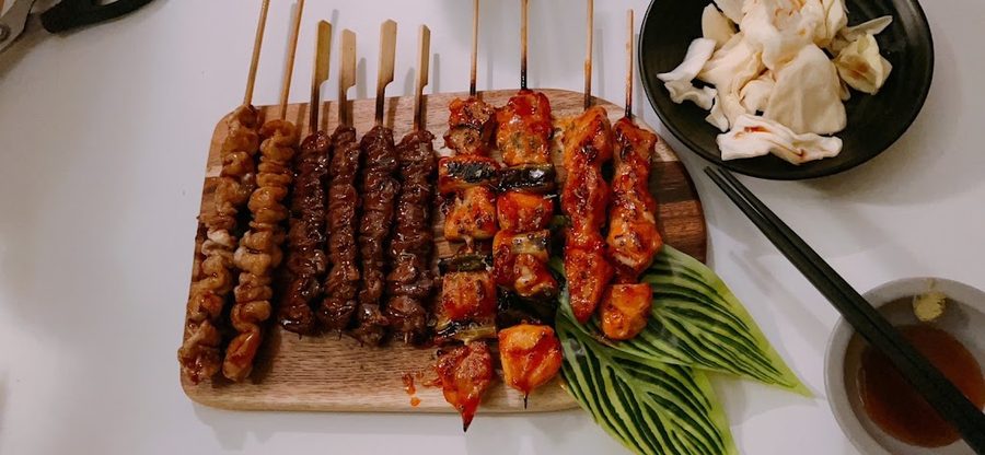 黑輪與雞肉串