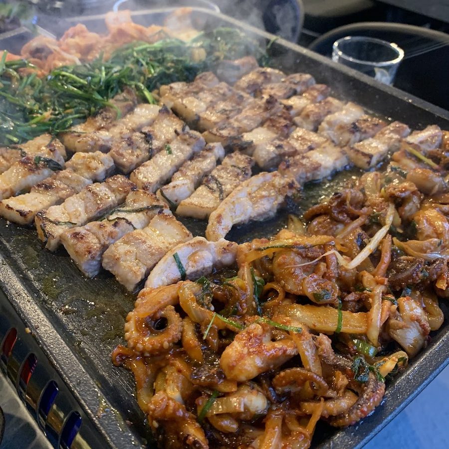 延南洞美食 韭菜煎豬肉