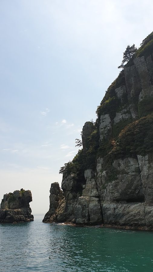 해금강 사자바위