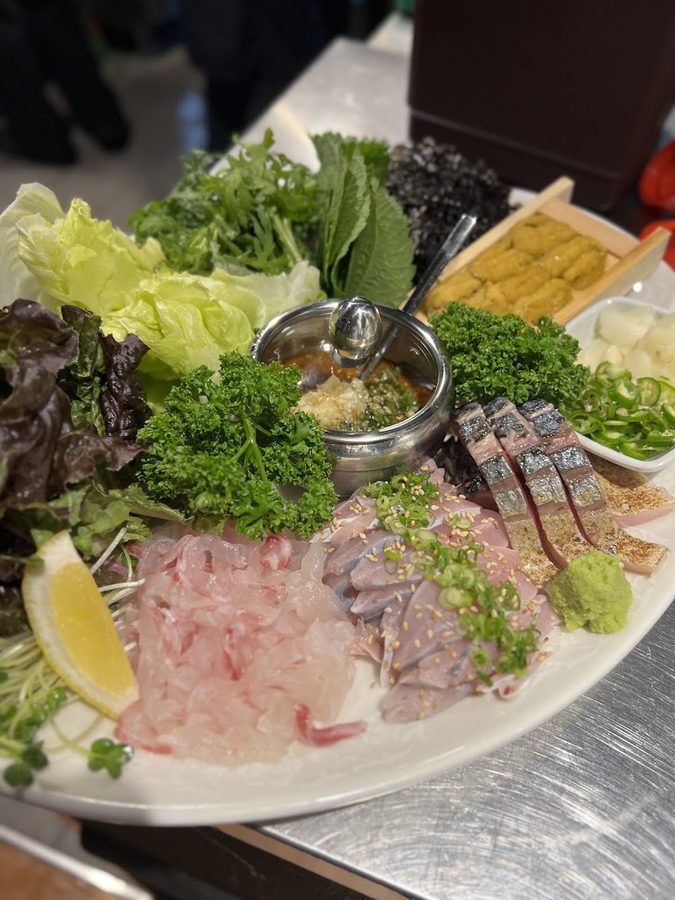 蔥絲生菜包肉 新沙店