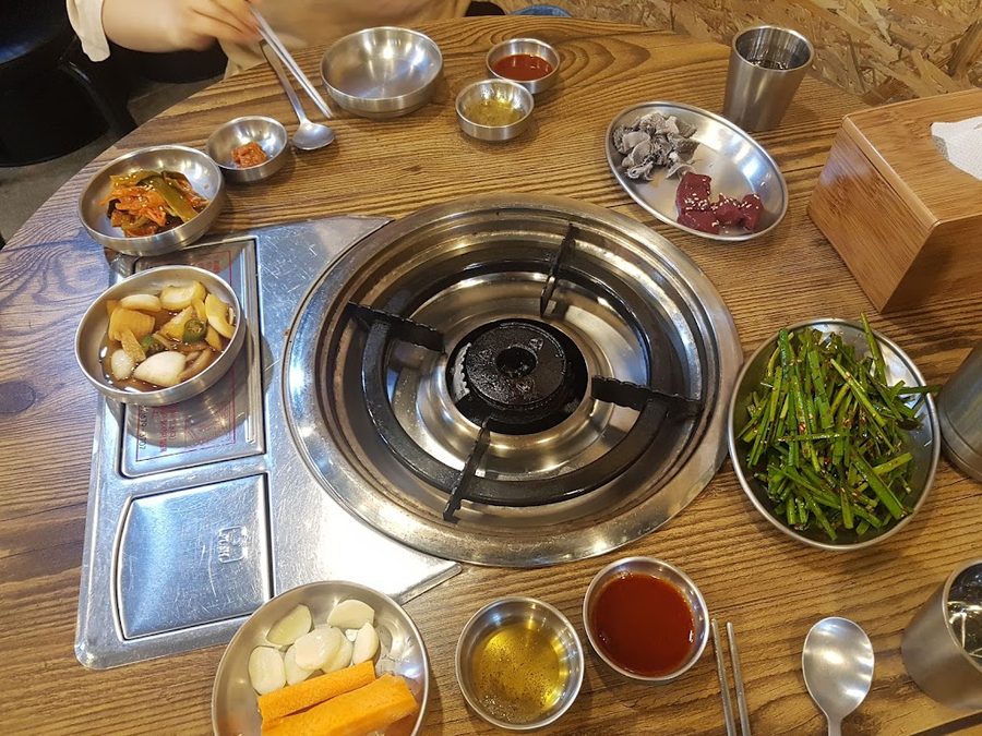 돌판위에곱창