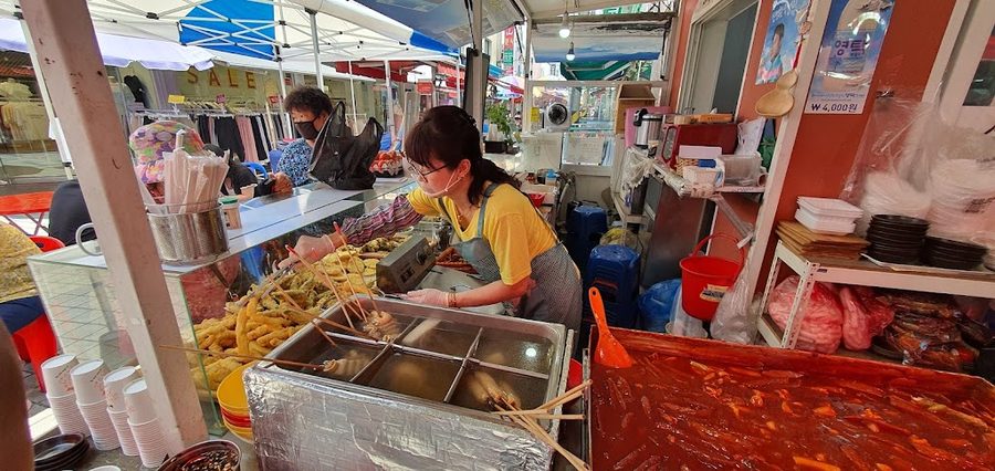 구시장 떡볶이 골목