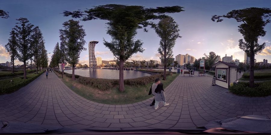 市民公園 ハヌルビッ滝