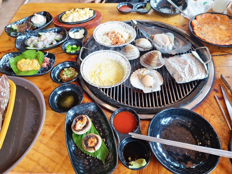 한양회조개구이