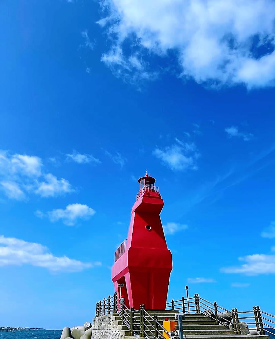 이호테우해변 하얀말등대
