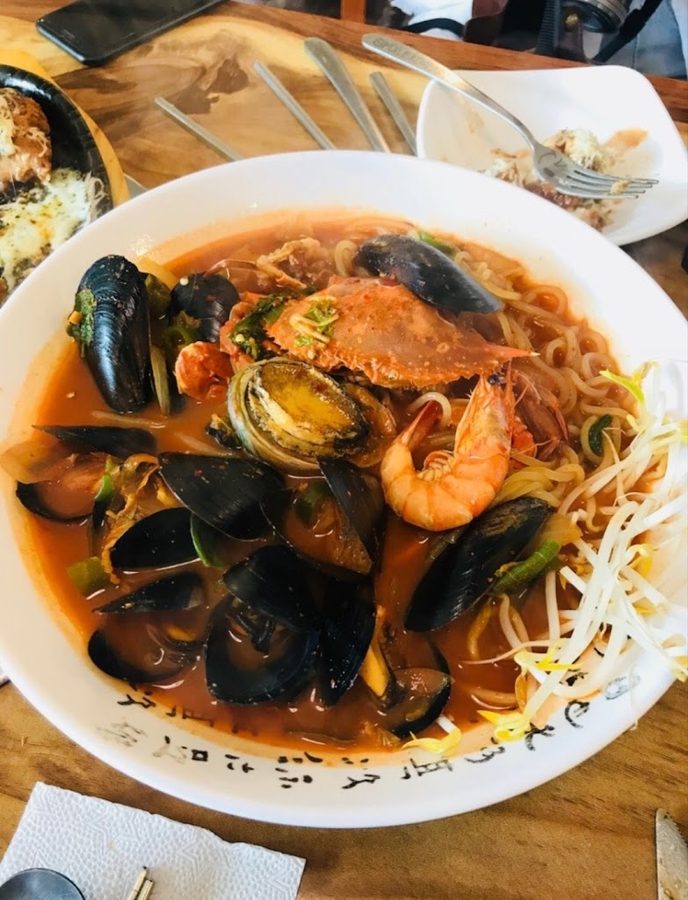 嗆辣烏龍麵 in 布帳馬車 釜山大淵店
