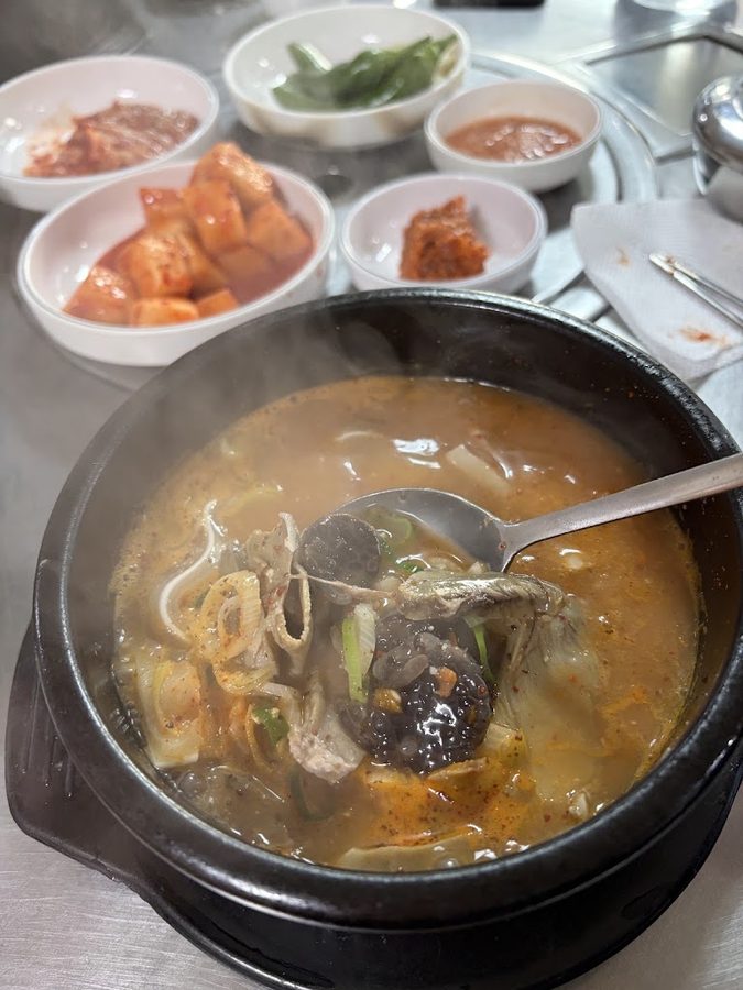白岩土種米腸湯馬鈴薯排骨湯