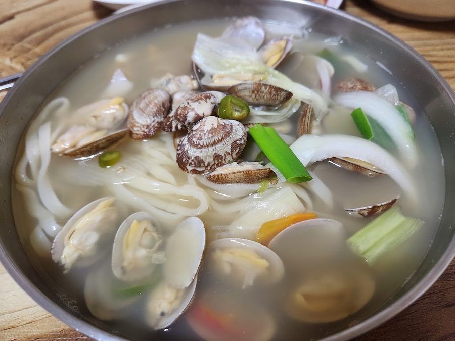 밀기울바지락칼국수