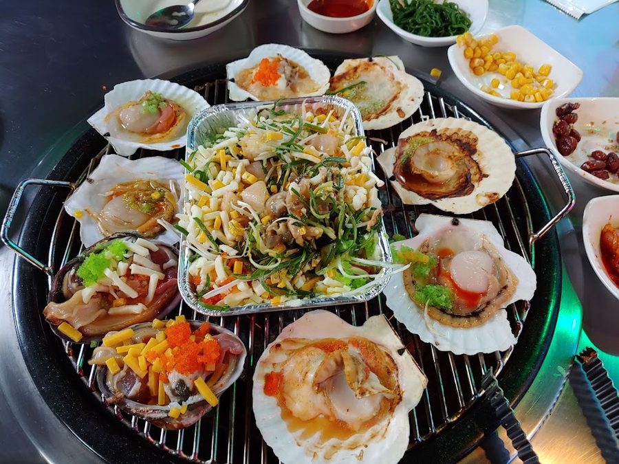 을왕리 해송 조개구이