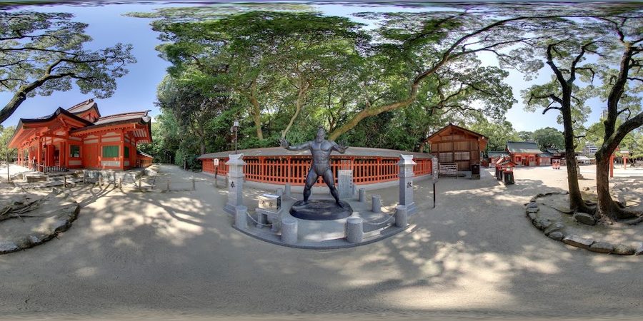 Statue of Ancient ”SUMO” wrestler
