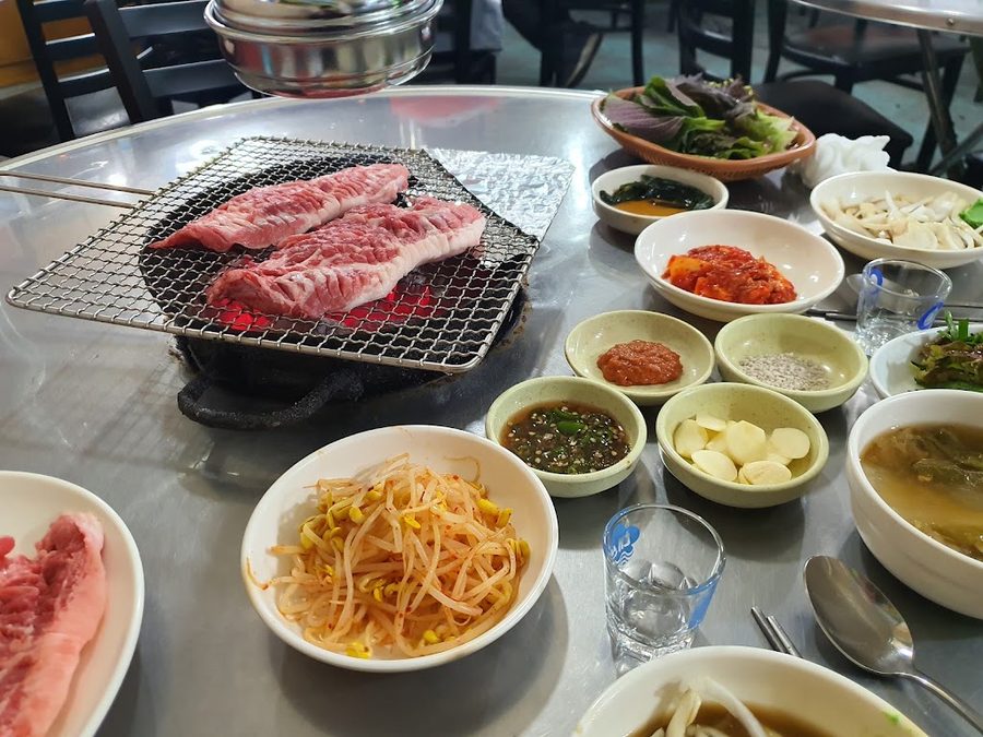 平沙里木炭後腦烤肉
