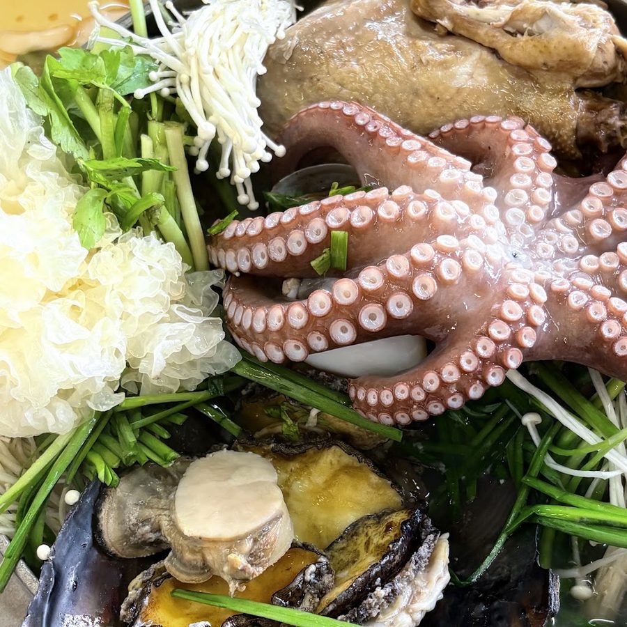 サナムメ チョンボクカルビチム＆ヘシンタン
