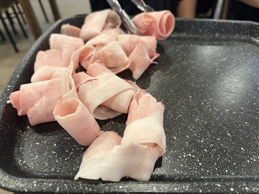 花豬大鐵板三層肉