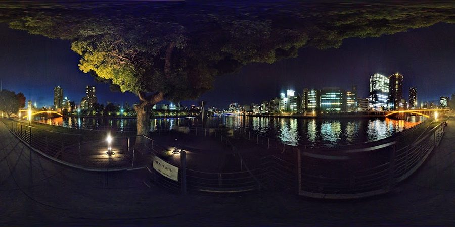中之島公園 剣先噴水